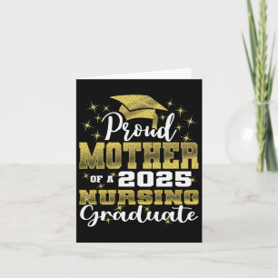 Cartão Mãe Orgulhosa da Turma de 2025 Graduada em Enferma