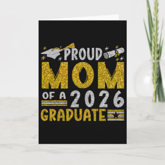 Cartão Mãe Orgulhosa De Um Graduando Da Turma De 2026 Gra