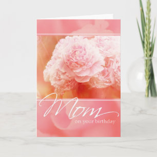 Cartão Mãe Peony Birthday Card