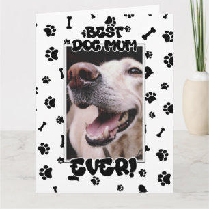 Cartão Mãe personalizada de melhor cachorro para sempre