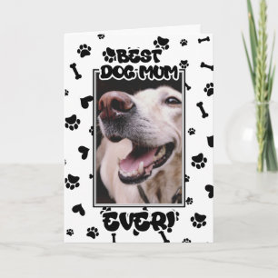 Cartão Mãe personalizada de melhor cachorro para sempre