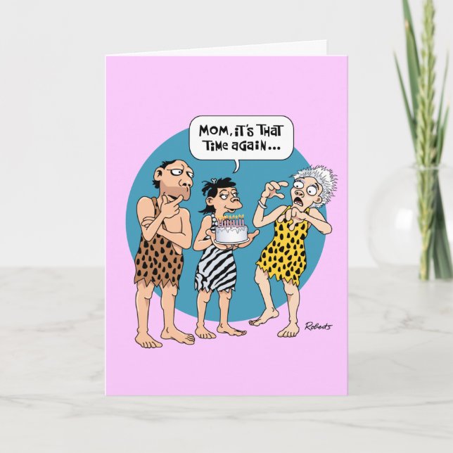 Cartão Mãe Sessenta e alguma Aniversário (Frente)