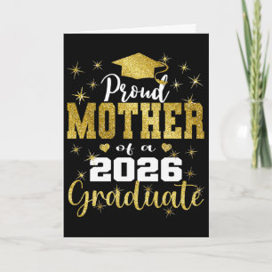 Cartão Mãe Super Orgulhosa de Graduado de 2026 Senior Gra