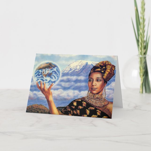 Cartão Mãe Terra por Lisa Iris (Frente)