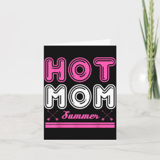 Cartão Mãe vintage mãe quente verão eu amo mães quentes m