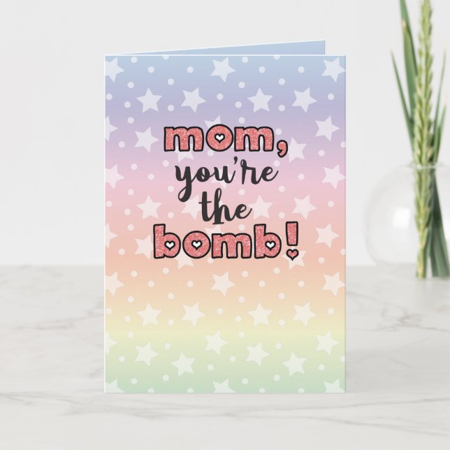 Cartão mãe, você é demais (Frente)