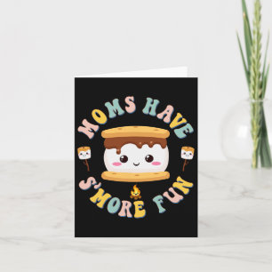 Cartão Mães acampando Mães de Smores de Kawaii são mais d