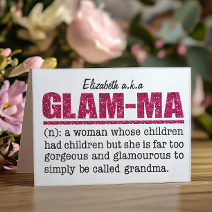 Cartão Mães De Glama Cinza Quente