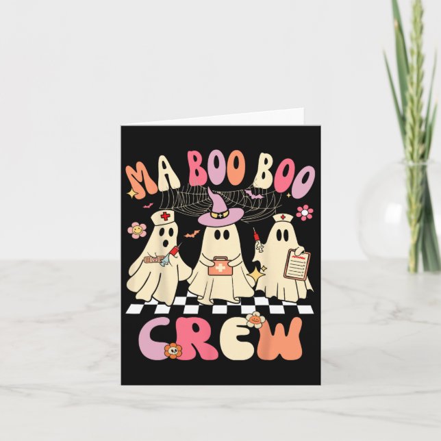 Cartão Mães Engraçadas de Boo Crew em Istambul no Hallowe (Frente)