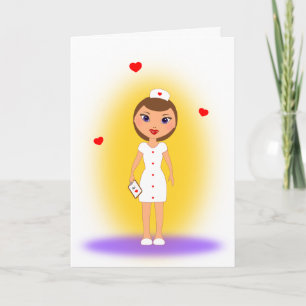 Cartão Mães faz as melhores enfermeiras - Feliz dia de as