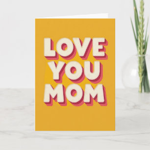 Cartão Mães Retrô Amam Você Card