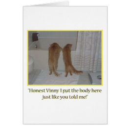 Cartão Mafia Gata Humor