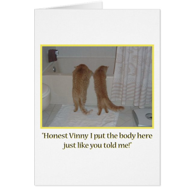 Cartão Mafia Gata Humor (Frente)