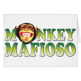 Cartão Mafioso do macaco