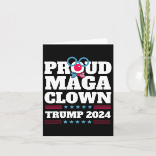 Cartão Maga Clown Trump 2024 Usa New York Bronx Trump Vot