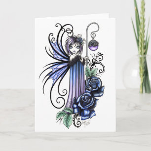 Cartão Magdalene Blue Rose Fairy Card