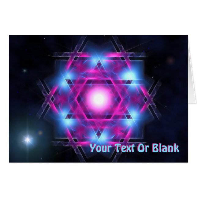 Cartão Magen Heh Fractal (Frente Horizontal)