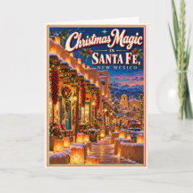 Magia de Natal em Santa Fe Novo México Vintage