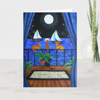 Cartão Magia de Noite Magia de Gatos