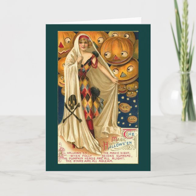 Cartão Magia do Halloween (Frente)