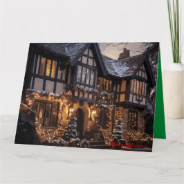 Cartão Magia do Natal Rústico