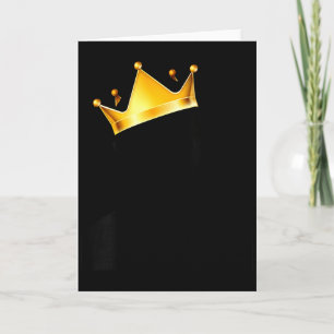 Cartão Magia do Rei Negro Real Feminino Com Coroa Dourada