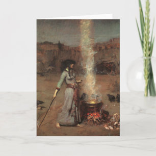 Cartão Magic Circle, J.W. Waterhouse, 1886