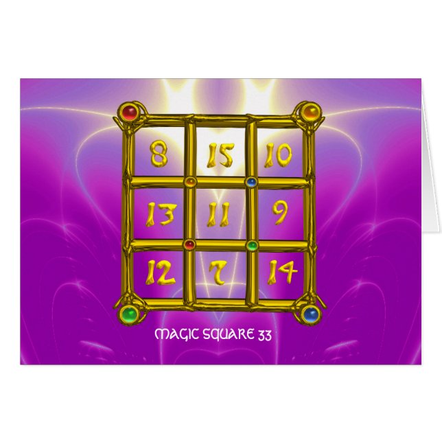 CARTÃO MAGIC SQUARE 33 (Frente Horizontal)