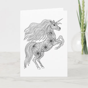 Cartão Magic Unicorn inspirado