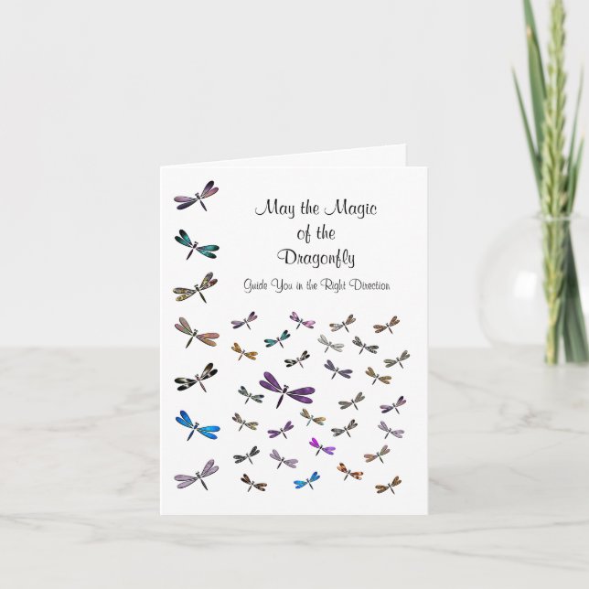 Cartão Mágica da libélula (Frente)
