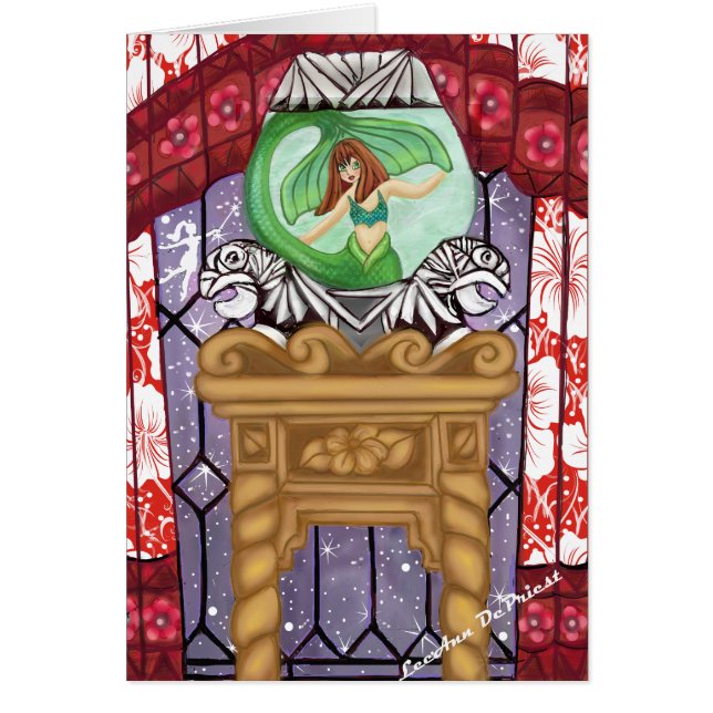 Cartão Mágica feericamente pacífica (Frente)