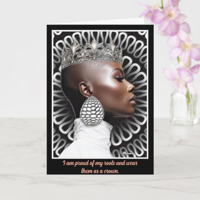 Cartão Mágica Menina Negra (Orquídea)