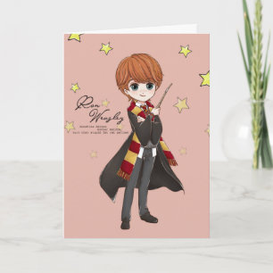 Cartão Magical Ron Weasley Watercolor