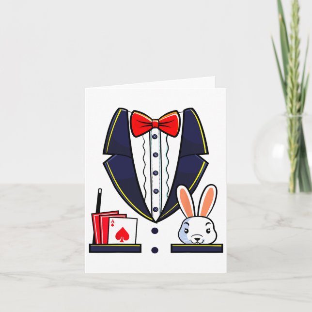 Cartão Mágico Figurino Halloween Mágico Show Men Women Ki (Frente)