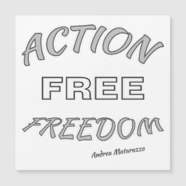 Cartão Magnético Action Free Freedom