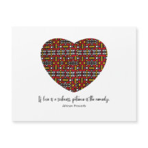 Cartão Magnético Africano Proverb