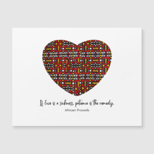 Cartão Magnético Africano Proverb