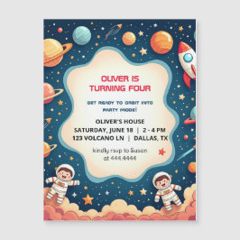 Cartão Magnético Astronauta do Astronauta Espacial