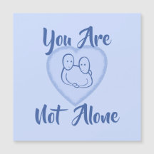 Cartão Magnético Azul De Coração Azul