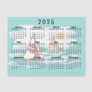 Cartão Magnético Calendário 2025 para embarcações 
