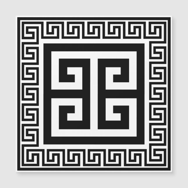 Cartão Magnético com Design Preto Padrão Chave Gre (Frente)