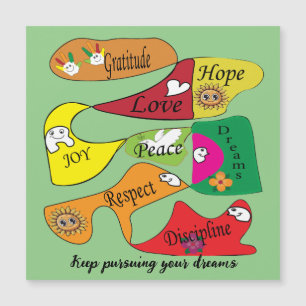 Cartão Magnético Continue perseguindo seus sonhos