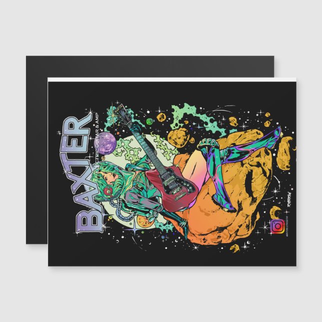 Cartão Magnético Cosmonaut Baxter (Frente/Verso)