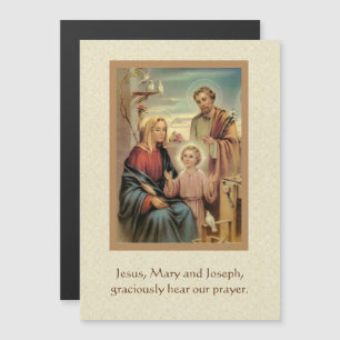 Cartão magnético da oração santamente de Jesus