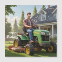 Cartão Magnético de Aniversário do Lawnmower Man