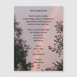 Cartão Magnético de Aniversário Múltiplo