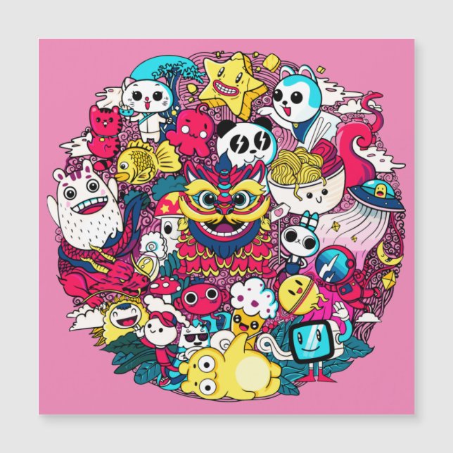 Cartão Magnético de Arte do Porte Japonês (Frente)