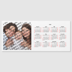 Cartão Magnético de Calendário Personalizado de