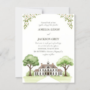 Cartão Magnético de Casamento Floral Elegante   Aq