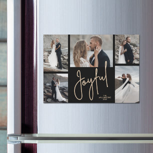 Cartão Magnético de Colagem de Fotos de Natal JUST